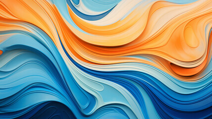 orange and blue color gradient abstract background - obrazy, fototapety, plakaty