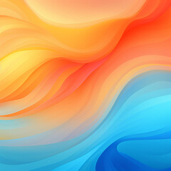 Obraz premium orange and blue color gradient abstract background, blue