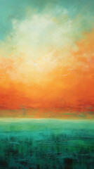 orange and green color gradient abstract background, art