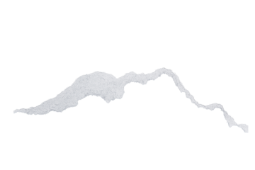 Ripped White Paper Overlay. Torn Paper Edge Effect. Isolated Objects.