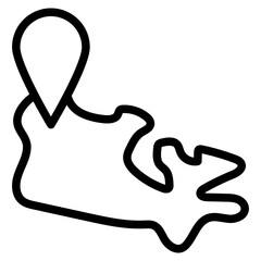 canada map line