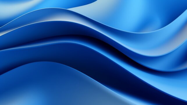 Abstract blue background with wavy lines. illustration. Eps 10. Generative AI