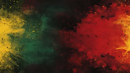 Foto op Canvas Abstract background made with African colors - red, black, green. Black history month © All Creative Lines