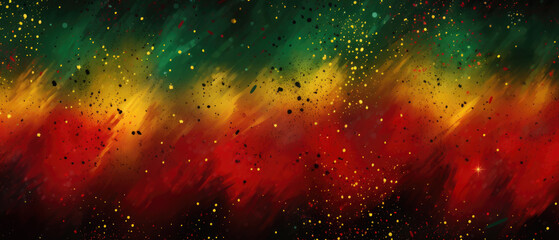 Abstract background made with African colors - red, black, green. Black history month