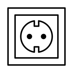 Electric plugs icon. Electric outlet icon