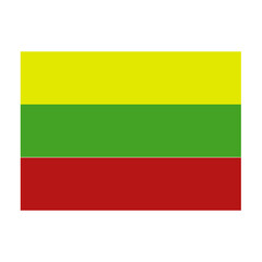 Lithuania flag - obrazy, fototapety, plakaty