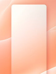 Simple frame background in peach fuzz color with copy space for text