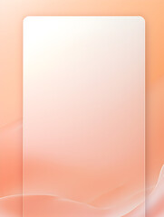Simple frame background in peach fuzz color with copy space for text