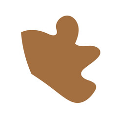 Neutral abstract shapes vector 