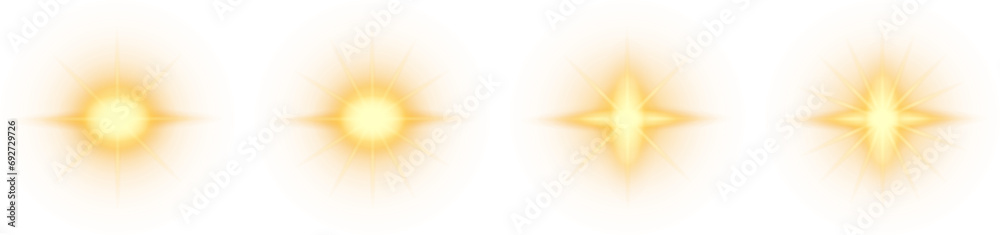 Canvas Prints set of glittering vector particles on transparent background. golden sparkling lights. christmas hol