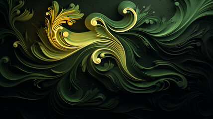 green and black color gradient abstract background, gradient