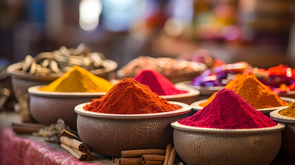 Spice Odyssey: A Journey Through the Vibrant Market Aromas - created with generative AI