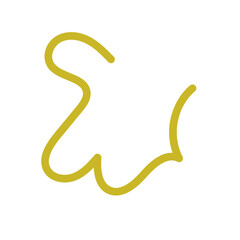 Wriggly scribble doodle line vector 