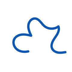 Fototapeta premium Wriggly scribble doodle line vector 