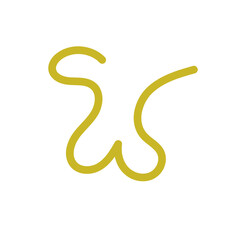 Obraz premium Wriggly scribble doodle line vector 