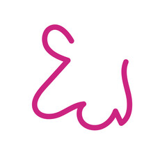 Wriggly scribble doodle line vector 