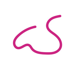 Wriggly scribble doodle line vector 