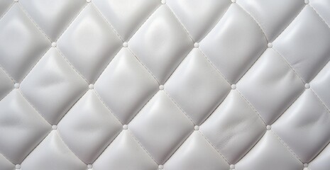 a white quilted leather pattern background