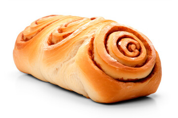Cinnamon roll isolated on transparent background 