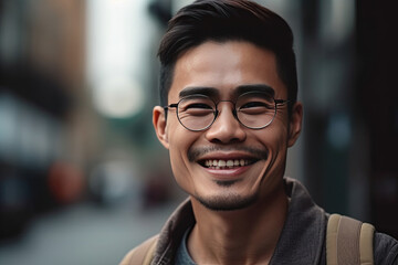 Fototapeta premium Handsome Man Smiling Knowingly