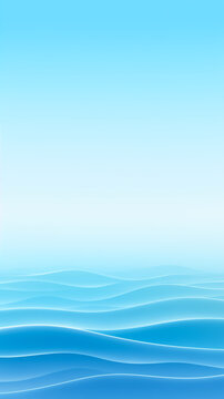 Minimalist abstract ocean background with copy space for text.