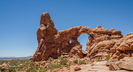 Turret Arch in Arches National Park © mantinilt