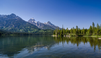 Obraz premium Grand Teton National Park in Wyoming stock photo