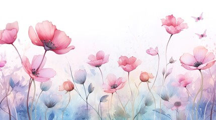 Fototapeta premium Sakura(Cherry blossom) blooming in spring season isolated on white background. generative ai