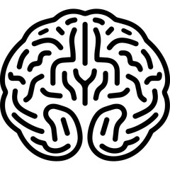 brain mind vector logo neuroscience intellect psychology