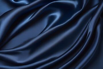 Fototapeta premium Blue silk background 