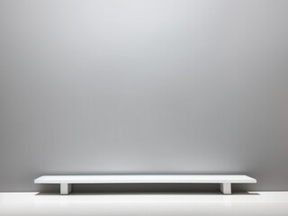 Obraz premium white room with floor