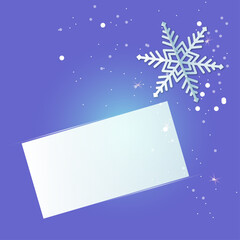 Christmas background with snowflakes