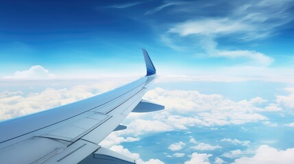 Fototapeta na wymiar sky fly airplane backgtound illustration travel clouds, runway wings, jet cockpit sky fly airplane backgtound