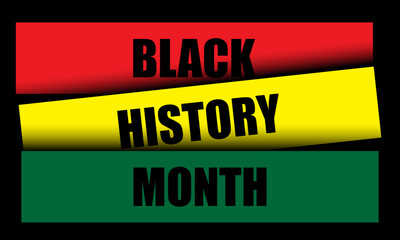 Black History Month Background Design.