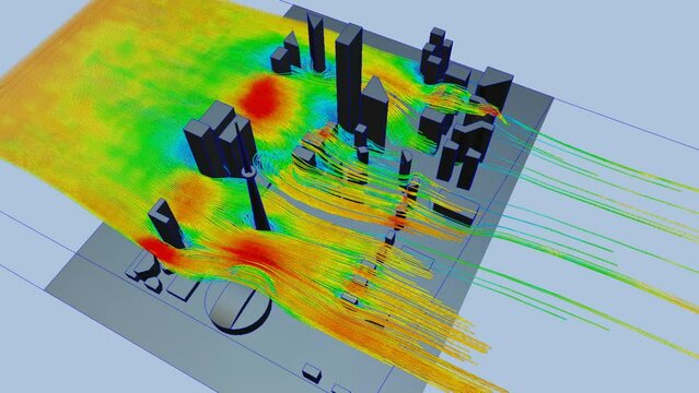 Wind simulation air flow Toronto