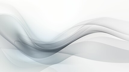 Abstract White Wave Background.