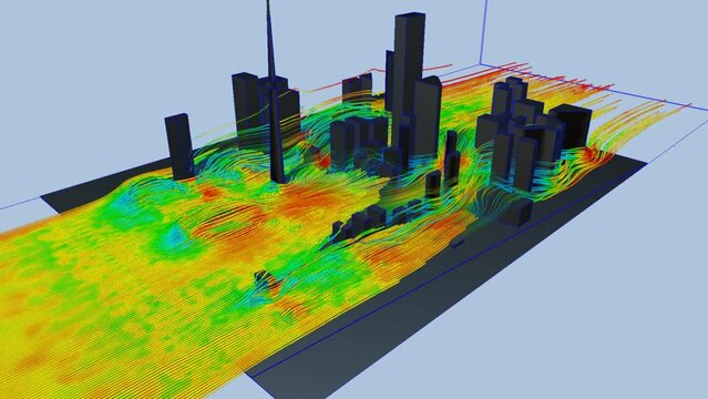 Wind simulation air flow Toronto