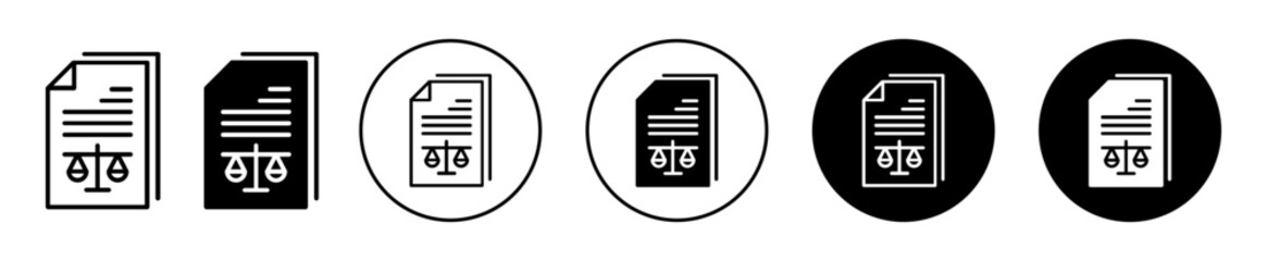 Court file icon. legal judgement of court jury or lawyer attorney with final verdict statement given to the legislation lawsuit prosecutor symbol sign logo. criminal bail out judicial court file  