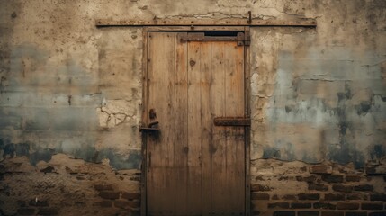 Image of a dilapidated old prison door.