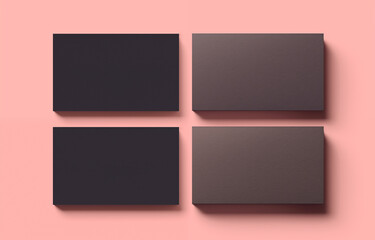 Mockup with a ready-made minimalist design for business cards, notepads, calendars and notebooks. Stylish background. Monochromatic range, pastel colors. Empty space for fonts. Printed products.