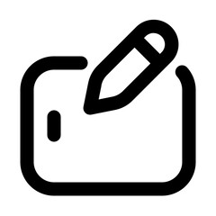 Pen Tablet Line UI Icon
