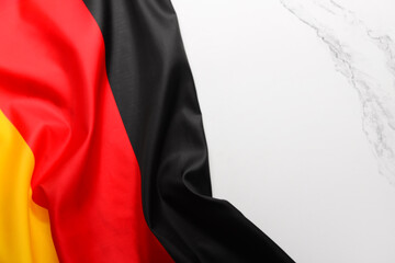 Flag of Germany on white grunge background