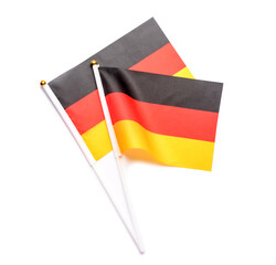 Flags of Germany on white background