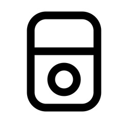 Mp3 Player Line UI Icon