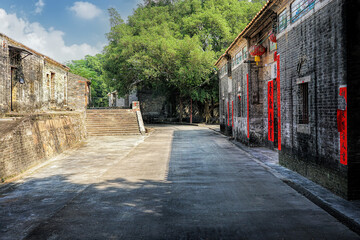 Licha Bagua, Zhaoqing city, Guangdong, China. Built 800 years ago, the village is the perfect...