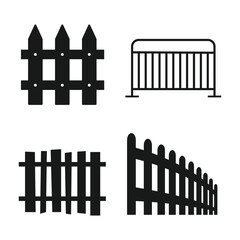 fence icon vector