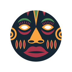 nigerian mask isolated