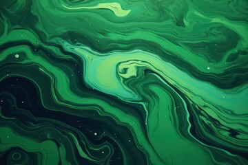 Fototapeta na wymiar Beautiful Abstract Desktop Wallpaper. Green Marble Fluid Illustration Pattern. Green Fluid Art. Generative AI