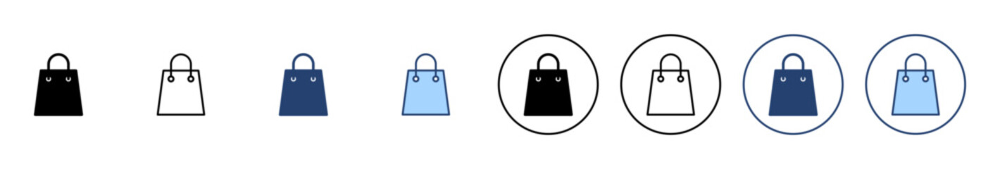 Shopping bag icon vector. shopping sign and symbol