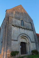 Centre-Cher- La Celle-Condé - Eglise Saint-Denis de Condé - Détail du portail d'entrée